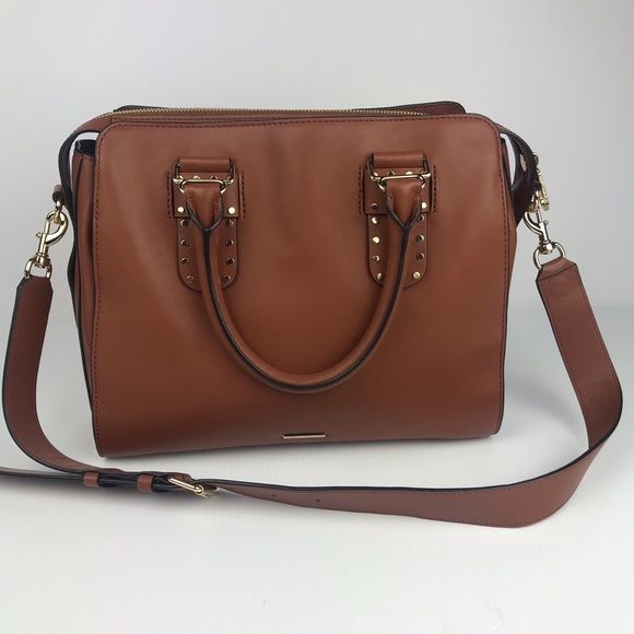 Rebecca Minkoff Handbags - REBECCA MINKOFF MIDNIGHTER WORK SATCHEL - ALMOND